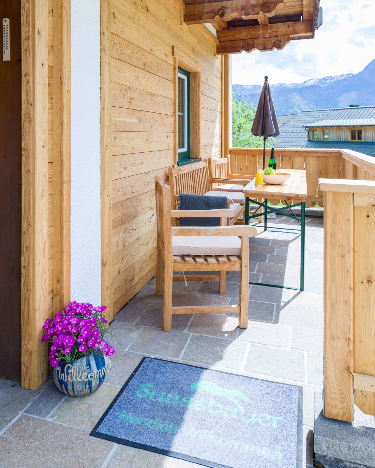 Zimmer Zur Tenne: Terasse Ansicht